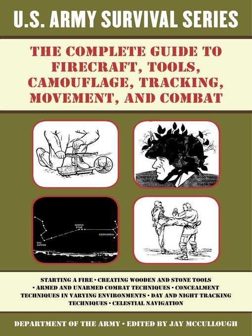 Title details for The Complete U.S. Army Survival Guide to Firecraft, Tools, Camouflage, Tracking, Movement, and Combat by U.S. Department of the Army - Available